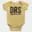 Drs - Dhoni Review System Short Sleeve Baby Onesie in Butter Color